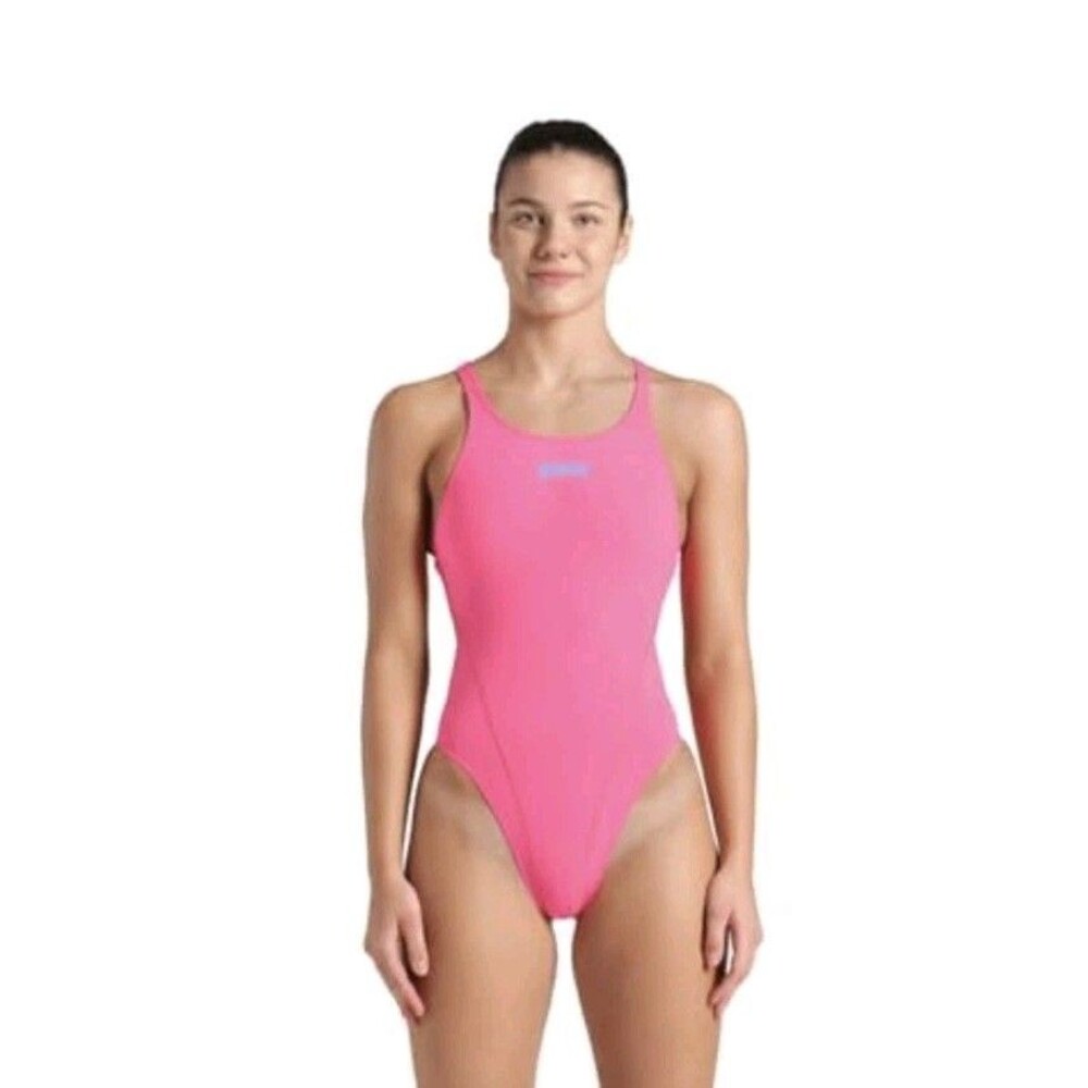 Arena Women Swimsuit Maxlife Size 32 Swimsuit Pink Stretch Fit Training NEW